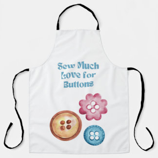 Tablier Un grand amour pour Boutons Artisanat Apron
