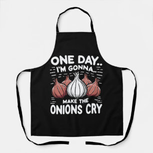 Tablier Un jour, je vais faire pleurer les oignons !