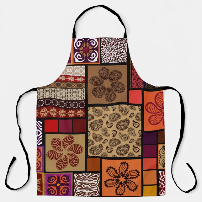 Tablier Un méga jeu créatif de motifs sans couture inspiré (Recto)
