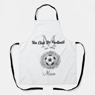 Tablier un monogramme de club de football est, année coupe