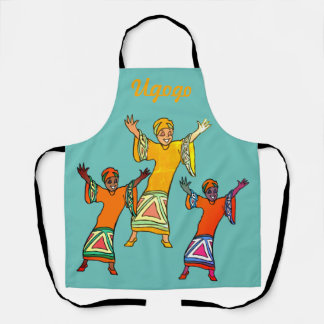 Tablier Une danseuse africaine sur