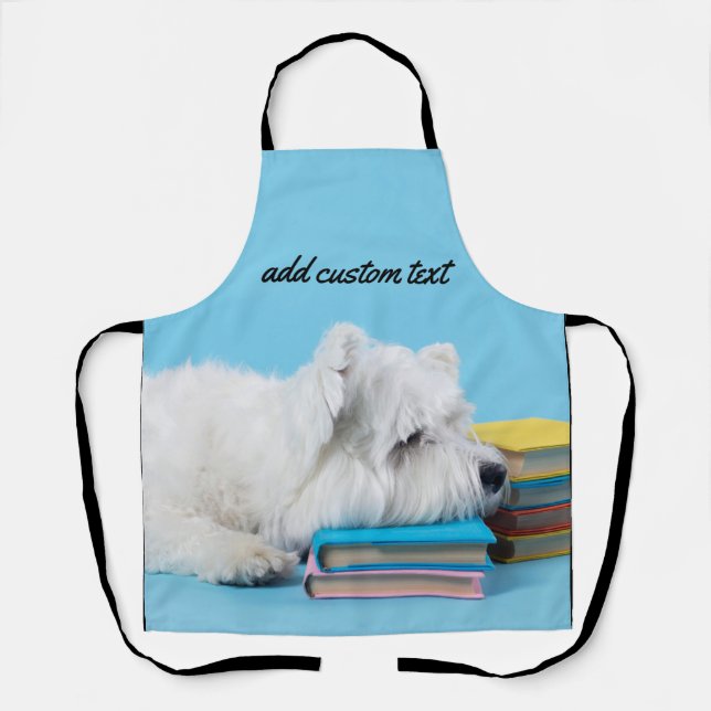 Tablier Une énorme photo de couverture complète avec texte (Recto)