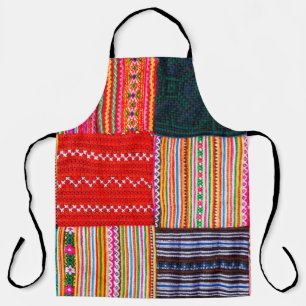 Tablier une surface composée en Patchwork de style asiatiq