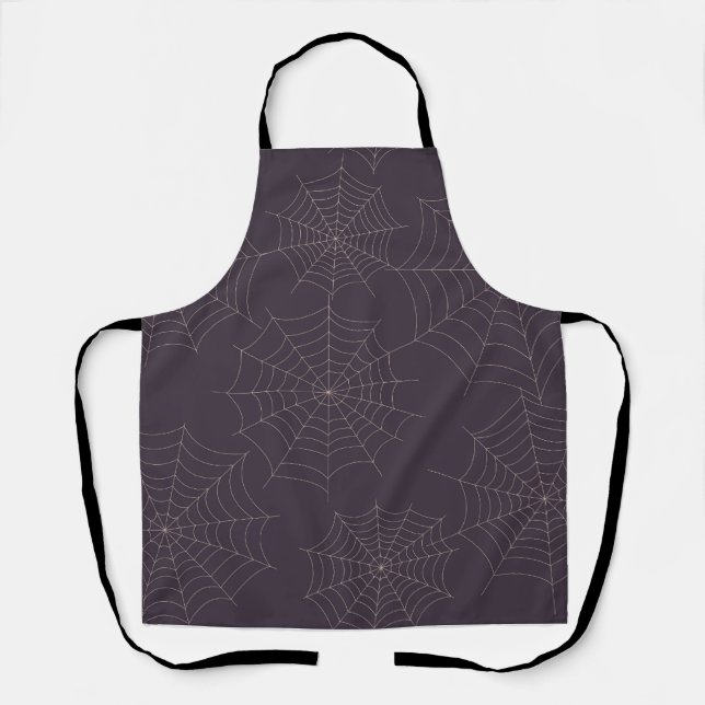 Tablier une toile d'araignée d'Halloween (Recto)