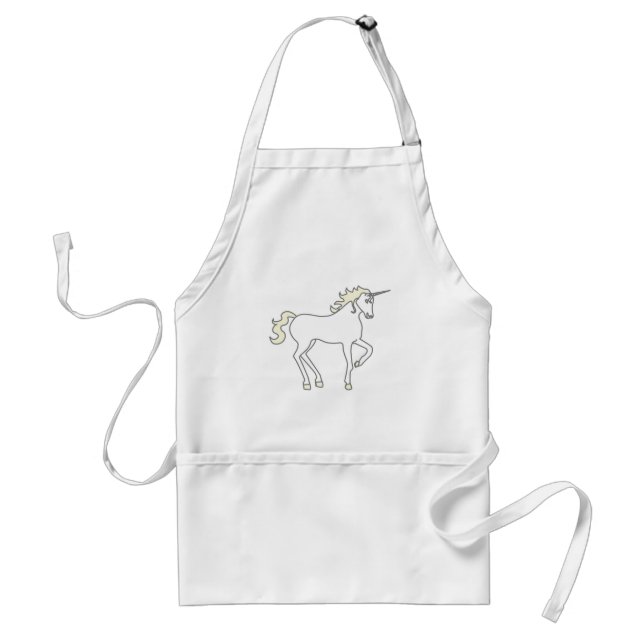 Tablier Unicorn Imaginaire Créature animal mythique Whimsi (Devant)