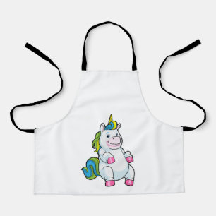Tablier Unicorne avec gros ventre