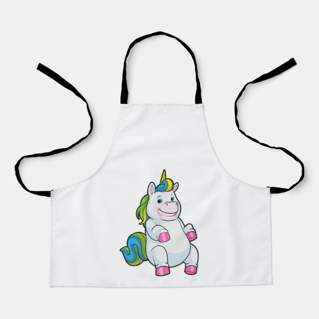 Tablier Unicorne avec gros ventre (Recto)