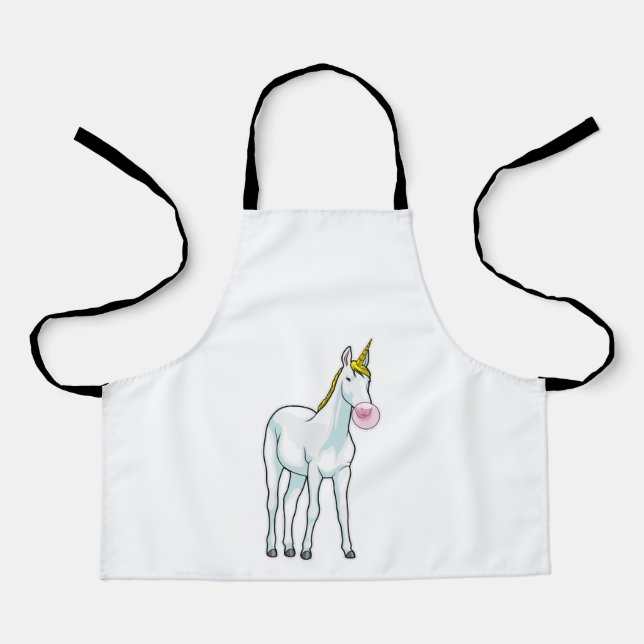 Tablier Unicorne Bubble gomme (Recto)