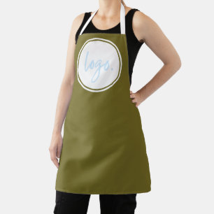 TABLIER UNIFORME DU PERSONNEL DE MARQUE DE LOGO VERT D'AFF