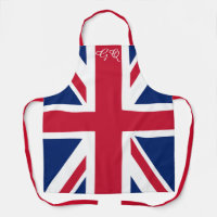 Tablier Union Jack - Monogramme Drapeau Britanniqu