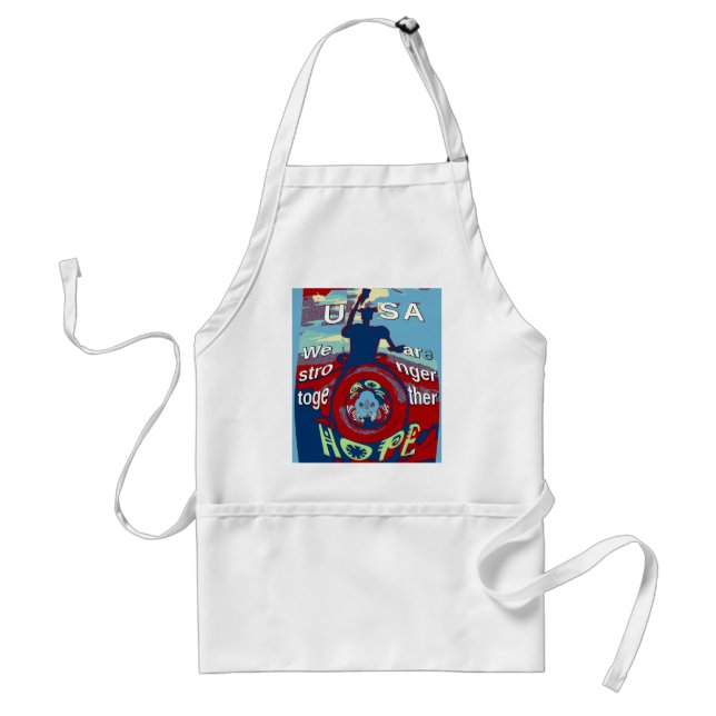 Tablier United in Hope : Stronger Together - USA Art Print (Devant)