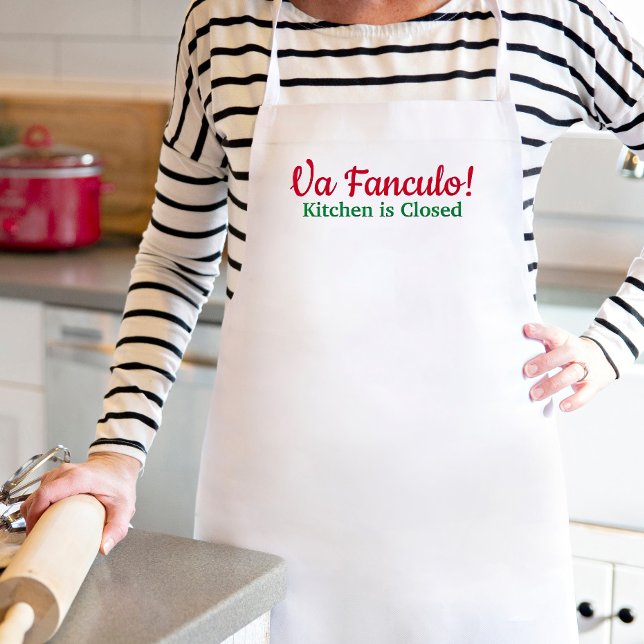 Tablier Va Fanculo Kitchen est fermé drôle plaisanterie it (Créateur téléchargé)