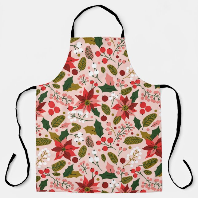 Tablier Vacances d'hiver à Poinsettia (Recto)