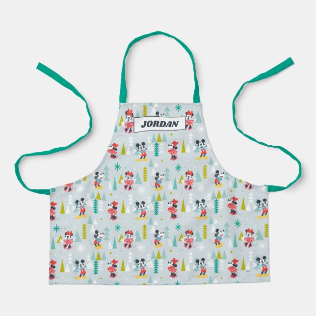 Tablier Vacances pour tous | Mickey & Minnie Christmas (Recto)