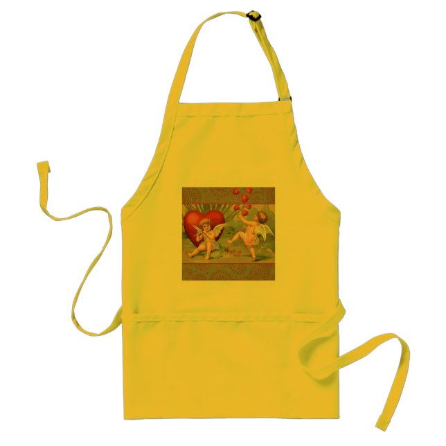 Tablier Valentine Cupids Love Antique Vintage (Devant)