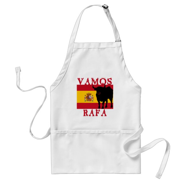 Tablier Vamos Rafa avec le drapeau de l'Espagne (Devant)