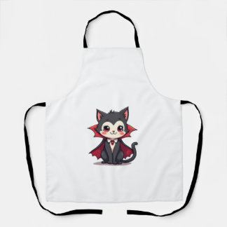 Tablier Vampire Cat � Cute Halloween Pet Tee