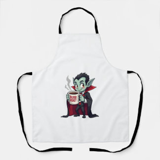 Tablier Vampire Coffee Lover � Spooky Latte Shirt
