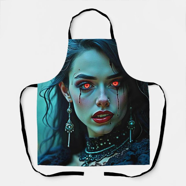 Tablier Vampire Queen: Dark Allure Art (Recto)