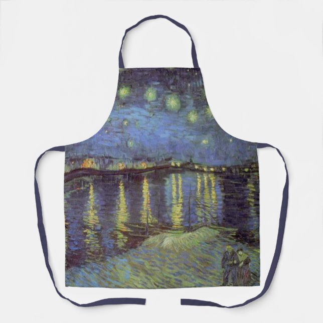 Tablier Van Gogh Nuit étoilée sur Rhône (Recto)