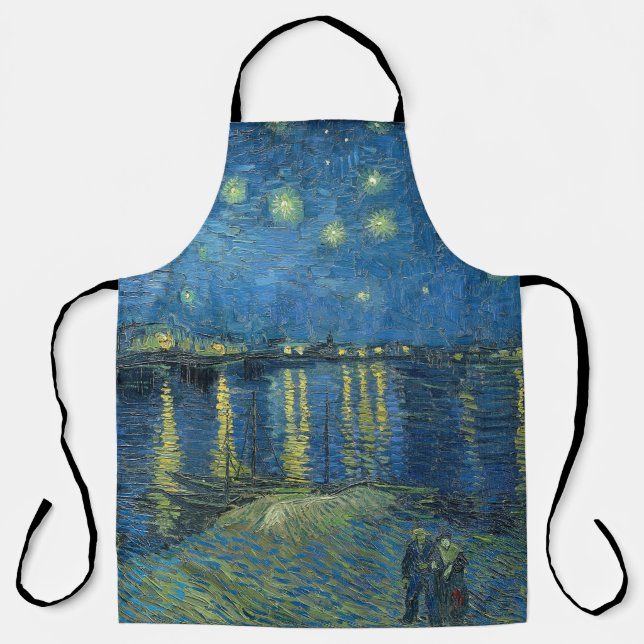Tablier Van Gogh Starry Night Rhone Peinture (Recto)