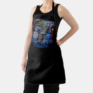 Tablier Vancouver Apron Vancouver Landmark Souvenir Aprons