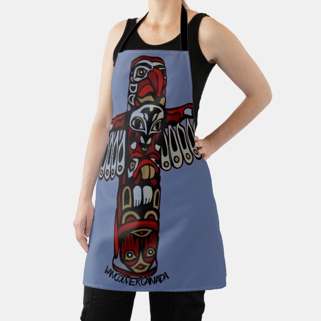 Tablier Vancouver Apron Vancouver Totem Pole Souvenirs (Insitu)