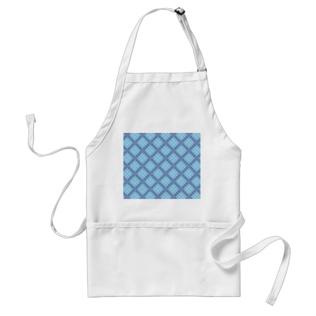 Tablier Variation bleue Plaid (Devant)