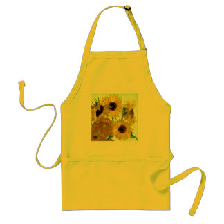 Tablier Vase avec douze tournesols, beaux-arts de Van Gogh