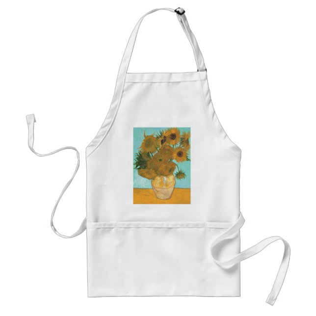 Tablier Vase avec douze tournesols par Vincent van Gogh (Devant)