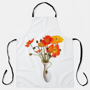 Tablier Vase de pavots Apron