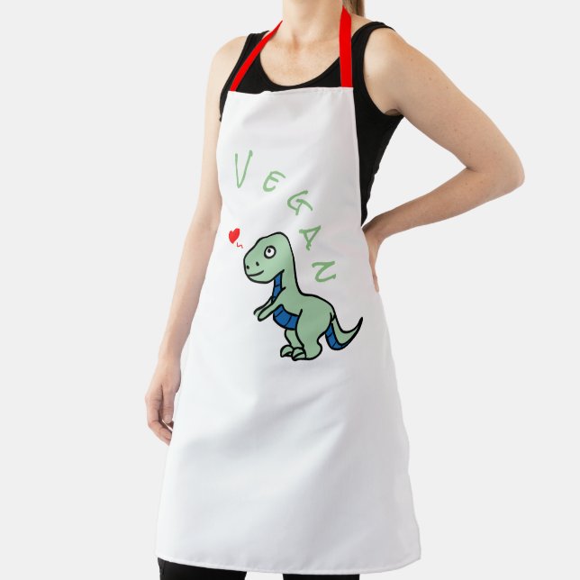 Tablier Vegan Dinosaur Genre Dino Aimer Animaux (Insitu)