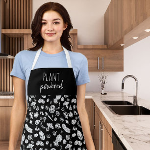 Tablier végétal à Plante noir