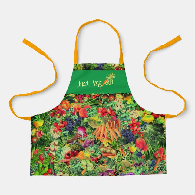 Tablier végétal sain pour jeune chef (Recto)