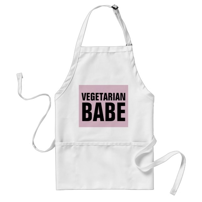 Tablier VÉGÉTARIEN BABE LADIES Cuisine Aprons (Devant)