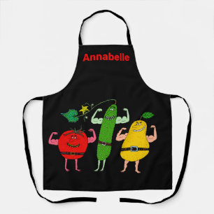 Tablier Végétarien Veggies Rock Personnaliser
