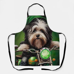 Tablier Vélo de conduite de chien Havanais St. Patrick's D
