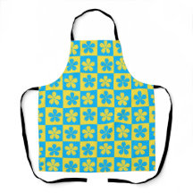 Vérificateurs de fleurs de contraste jaune et bleu