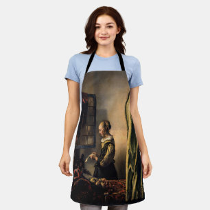 Tablier Vermeer - Fille lisant une lettre à une fenêtre ou