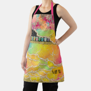 Tablier Version de manucure Apron de glam tropical