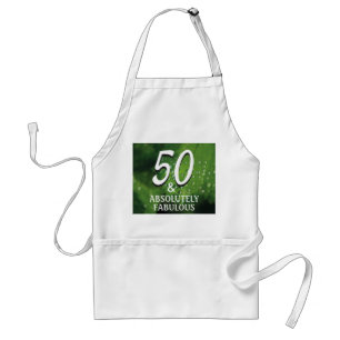 Tablier Vert 50   Absolument fabuleux Anniversaire