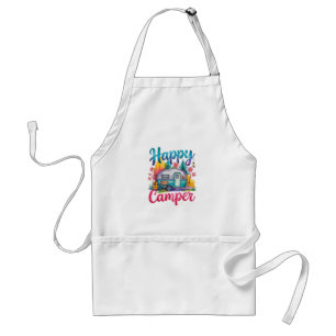 Tablier Vêtements de camping drôles et heureux pour enfant