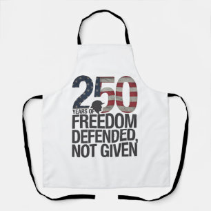 Tablier Vétéran de 250 ans de liberté défendue et non donn