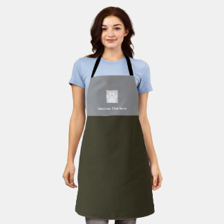 Tablier Veterinary Clinic Two‑Tone Grooming Apron