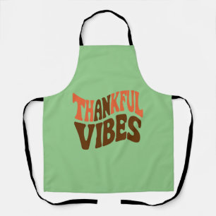 Tablier Vibes de gratitude Action de grâce Vintage Reconna