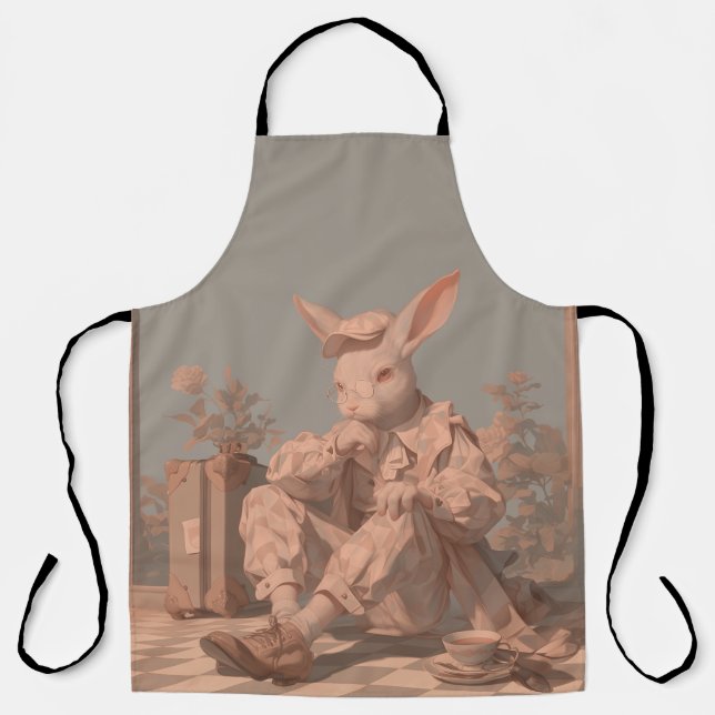 Tablier Victorian Rabbit (Recto)