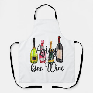 Tablier Vieillir comme un vin fin