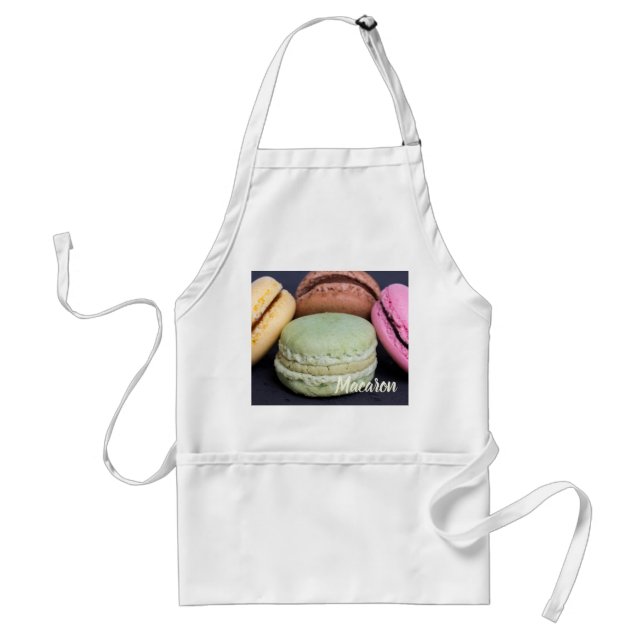 Tablier Viennoiseries Macaron pour le cadeau de dent sucré (Devant)