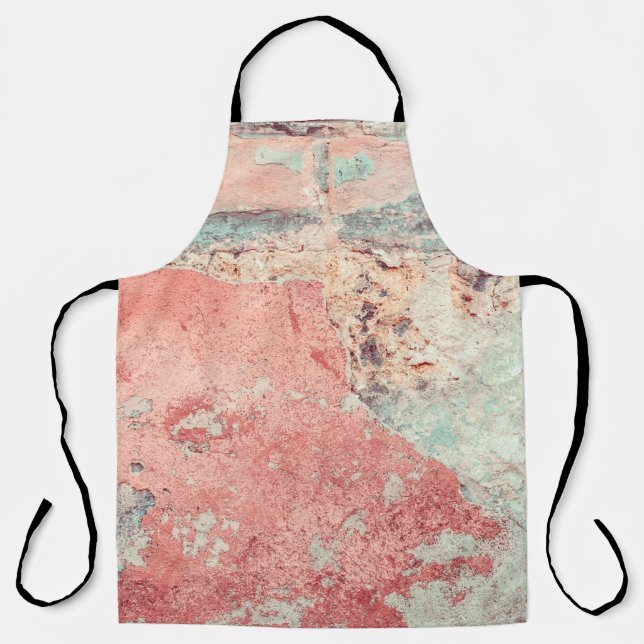 Tablier Vieux mur de béton texturé avec défauts naturels.  (Recto)