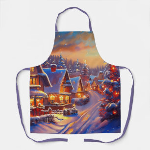 Tablier Village d'hiver